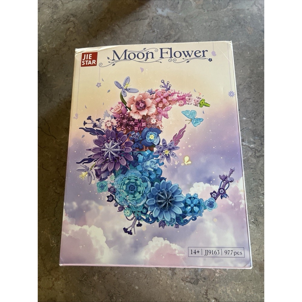 977 Pcs Moon Flower Building Block Set Large Floral
